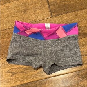Ivivva Pink and Gray Athletic Shorts